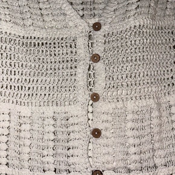 Rebellion White Crochet Women's Blouse - Picture 7 of 7